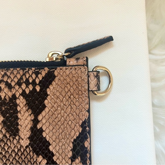 New! THEORY Snakeskin Pouch Clutch - Picture 3 of 8